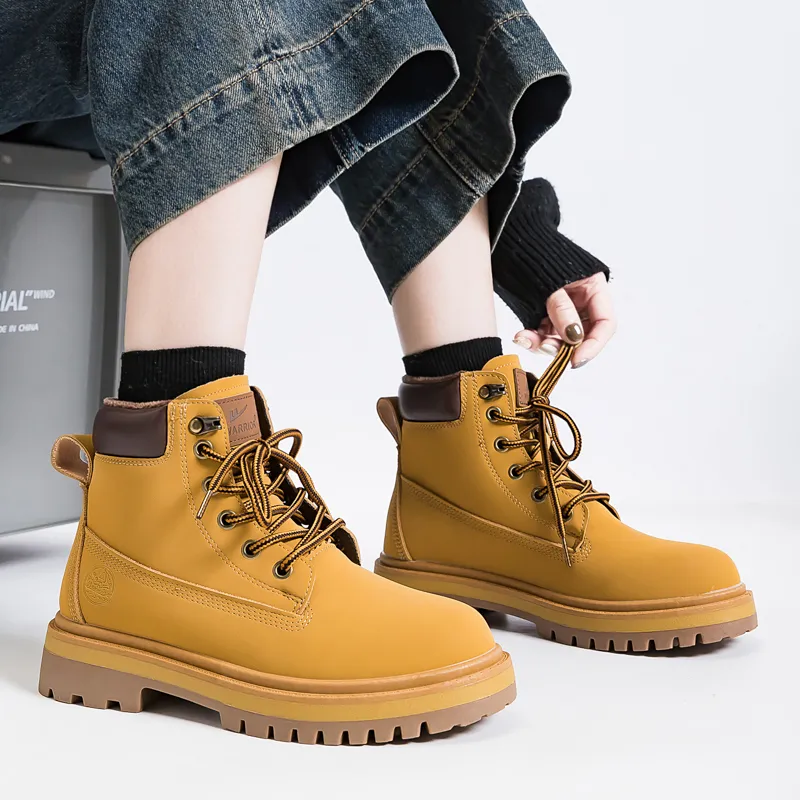 Warrior Crew Martin Boot Women's Yellow-6