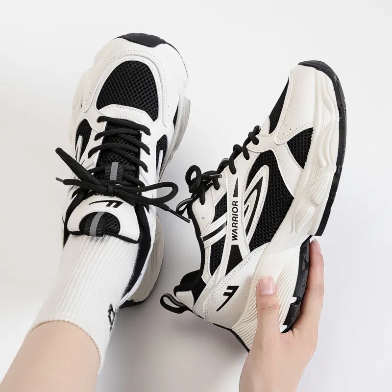Warrior Wear resistant, Lightweight, Breathable, And Non slip. Low Top Chunky Sneakers Women's-2