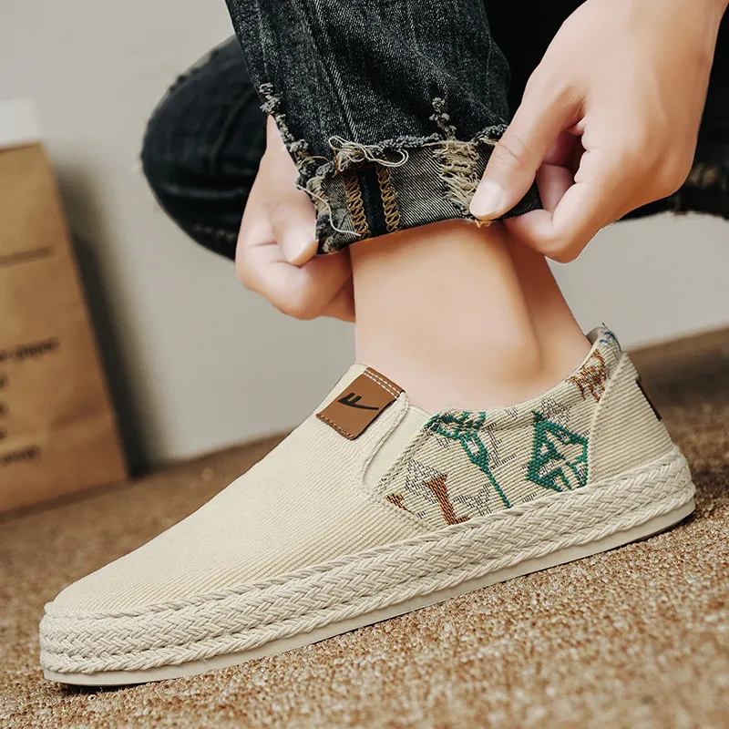Warrior Coverage Abrasion Resistant Lightweight Breathable Slip Resistant Low Top Canvas Shoes Men's Ecru-5