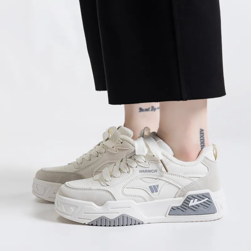 Warrior Full-Coverage Warm Anti-Slip And Wear-Resistant Lightweight Height Increasing Low-Top Skateboard Shoes Women's-4