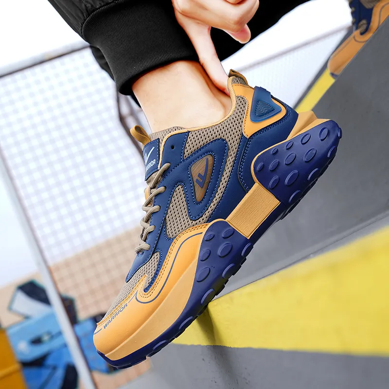 WARRIOR Chunky Sneakers Men Low Top Umber-1