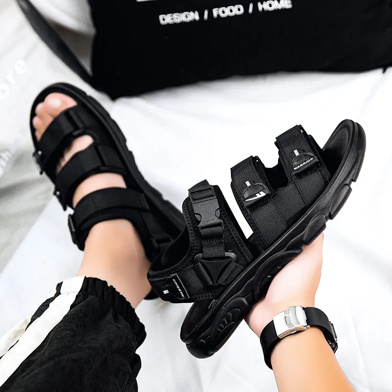 Warrior Beach Sandals Men's Black-6