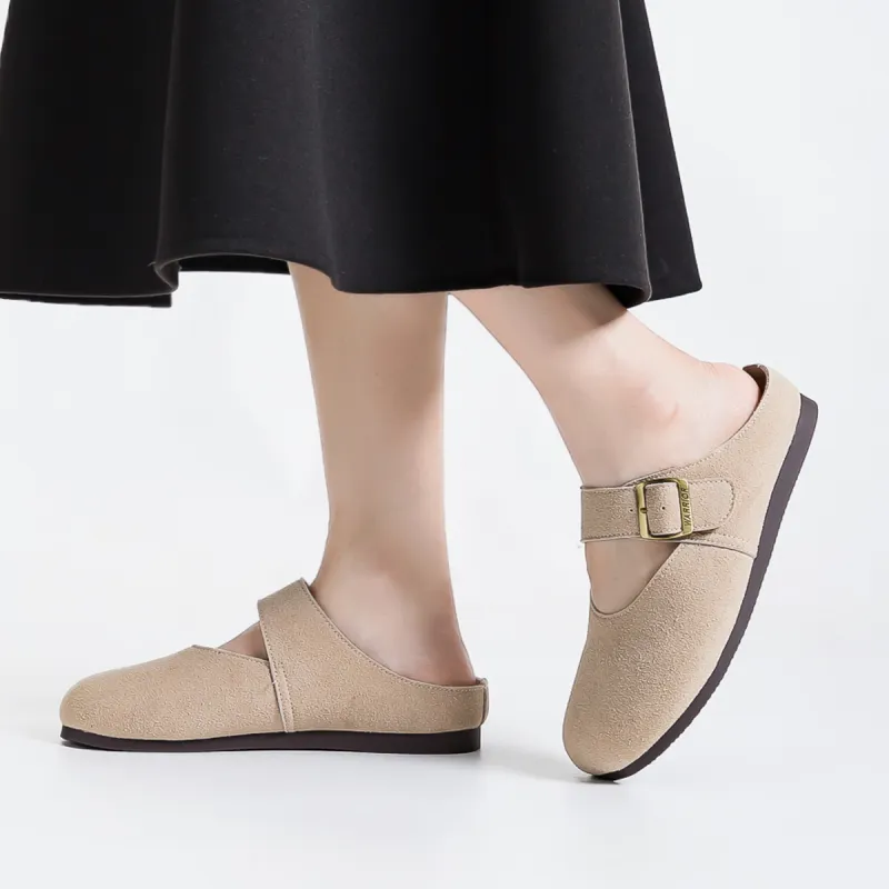 Warrior Abrasion Resistant Slip Resistant Closed Toe Slippers Women's Khaki-4