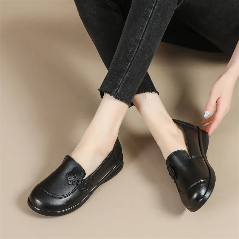 Warrior Slip on Shoes Loafers Women's Black-6