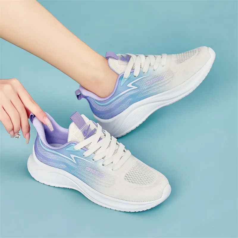 Warrior Slip Resistant, Abrasion Resistant, Lightweight, Rebound Coverage Low Top Long Distance Running Shoes Unisex-12