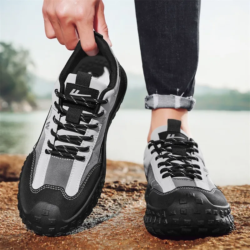 WARRIOR Hiking / Trekking Shoes Men Low Top White-7