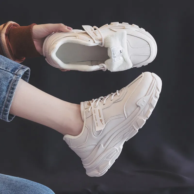 Warrior Slip Resistant, Abrasion Resistant, Lightweight, Height Increasing Coverage Low Top Chunky Sneakers Women's-29