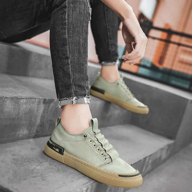 Warrior Slip on Shoes Abrasion Resistant Lightweight Slip Resistant Low Top Skateboard Shoes Men's Green-10