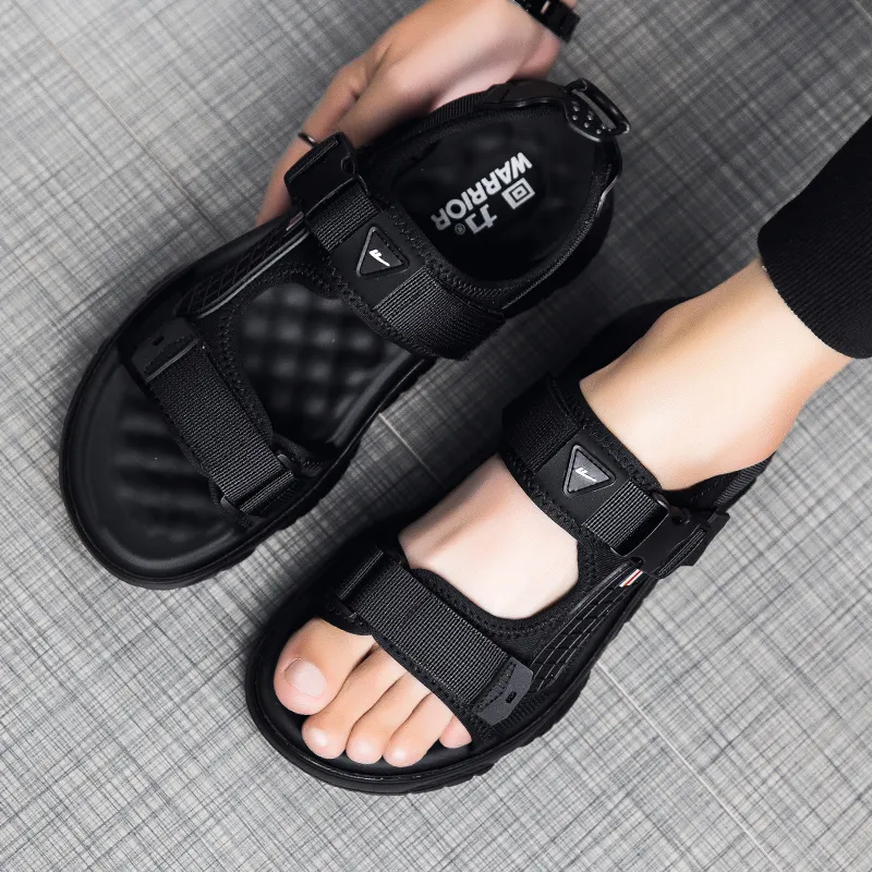 Warrior Casual Chef Shoes Beach Sandals Men's Black-5
