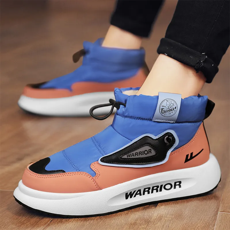 Warrior Thermal Abrasion Resistant Knee High Outdoor Boots Men's Blue Orange Pink Black-6
