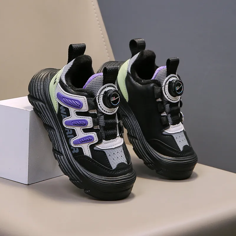 Warrior Slip Resistant, Abrasion Resistant, Thermal Low Top Kids Lifestyle Shoes Black Gray Light Green Kids'-4