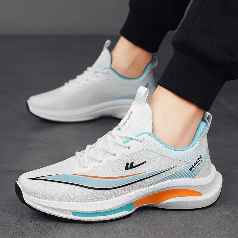 WARRIOR Running Shoes Men Low Top Orange-9