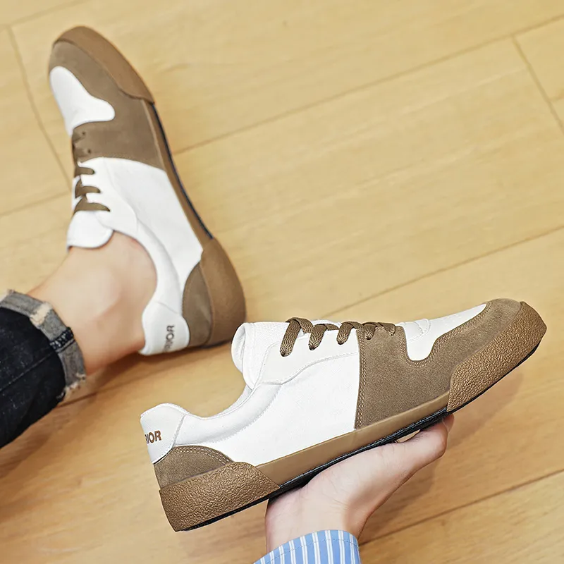 Warrior Wear resistant, Lightweight, Breathable, And Non slip. Low Top Canvas Shoes Unisex White Khaki-7