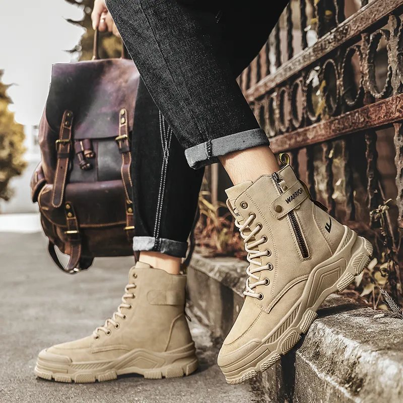 Warrior Short Mid Calf Martin Boot Men's-7