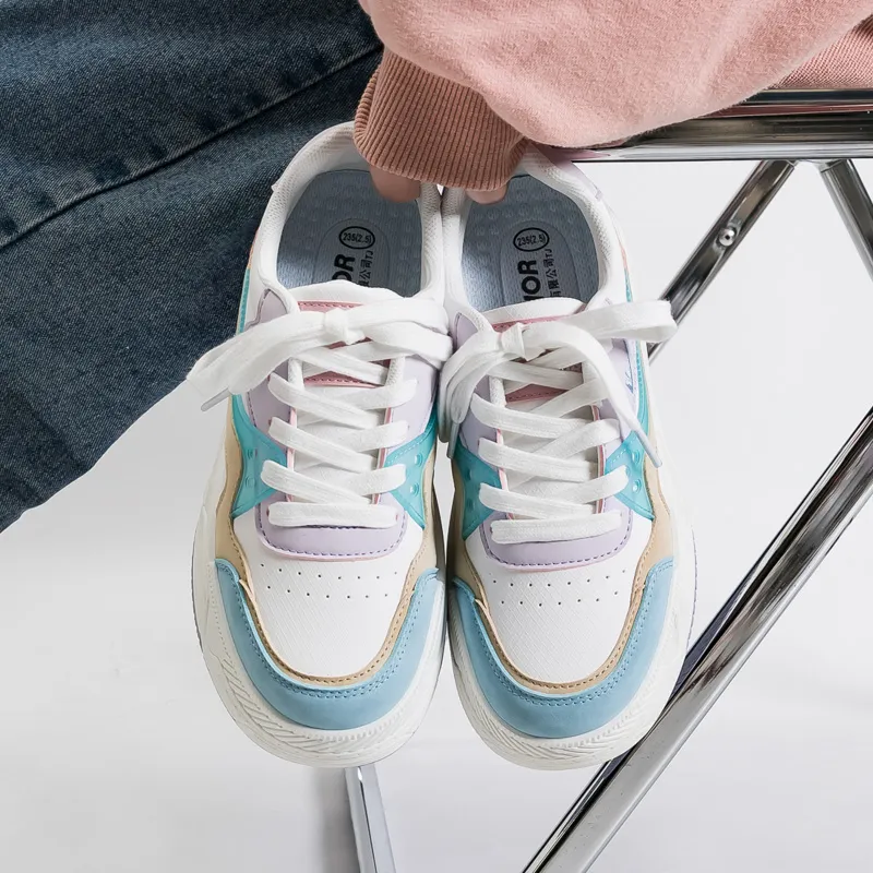 Warrior Wear-resistant Lightweight Breathable And Non-slip. Low-Top Skateboard Shoes Women's-2