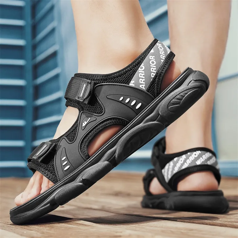 Warrior Casual Chef Shoes Beach Sandals Unisex Black-7