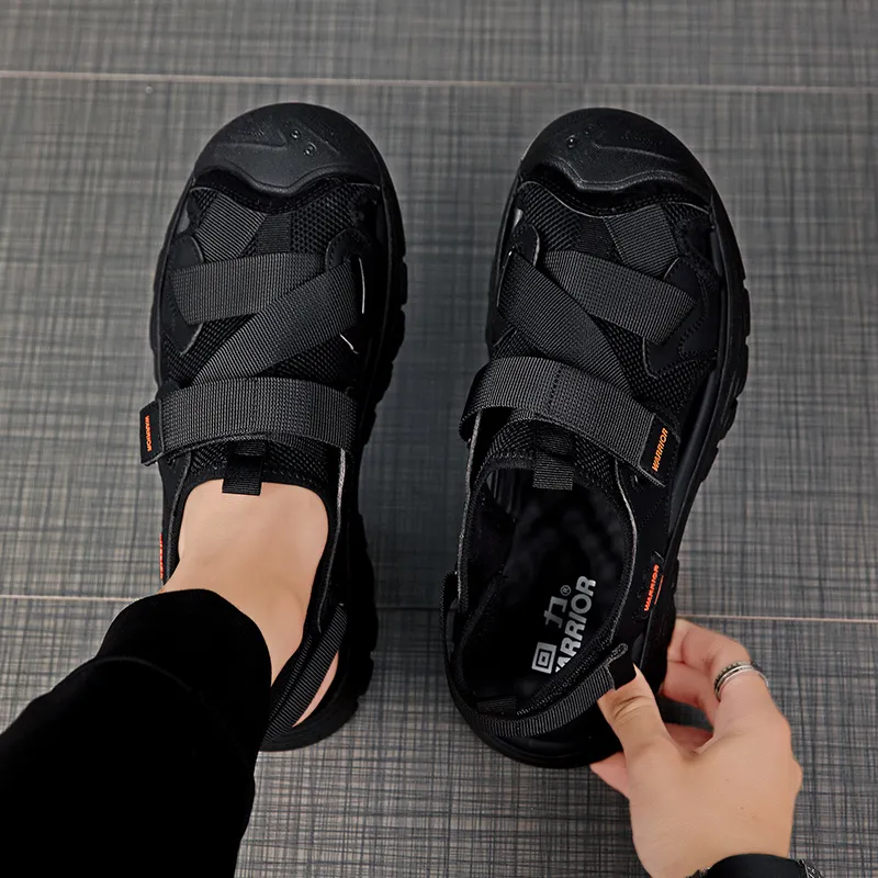 Warrior River Trekking Shoes Casual Chef Shoes Beach Sandals Men's Army Green/Black-12