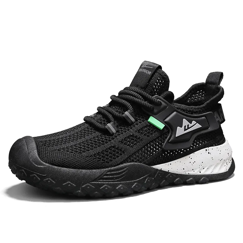 Warrior Wear resistant, Lightweight, Breathable, And Non slip. Low Top Casual Shoes Men's Black-1