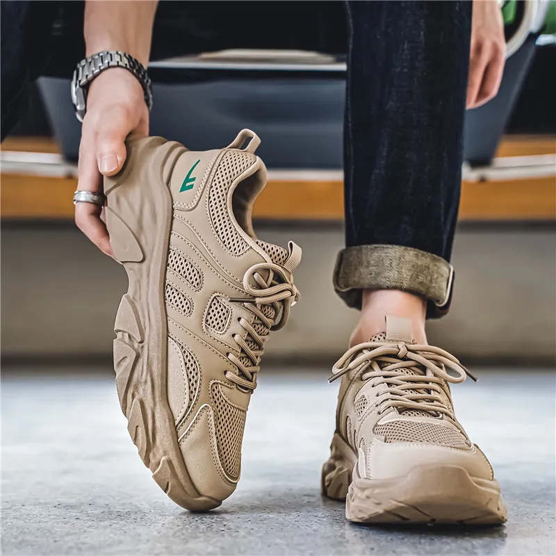 WARRIOR Chunky Sneakers Men Low Top Green-7