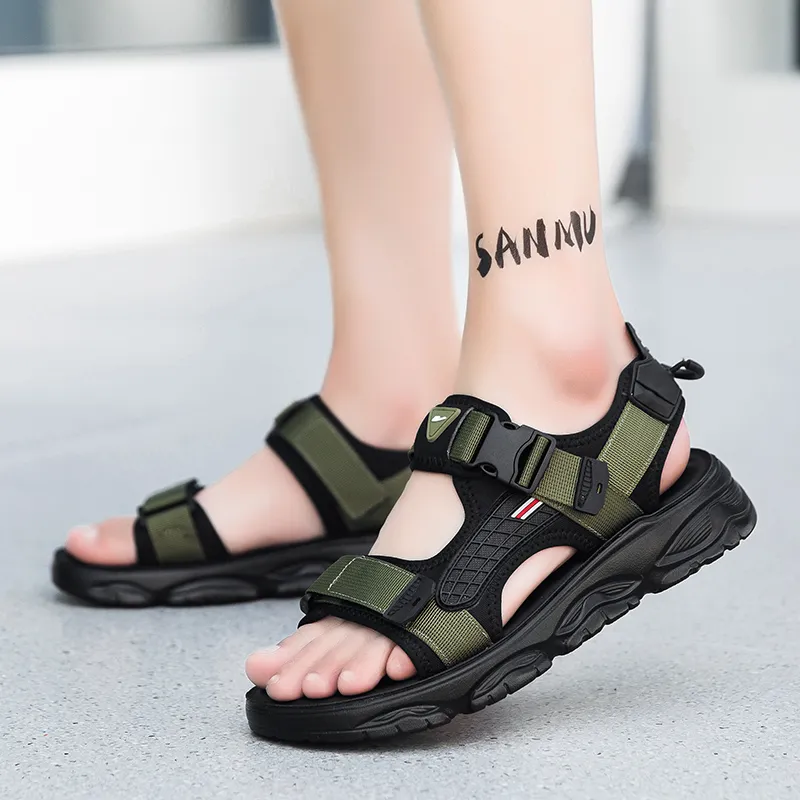 Warrior Casual Chef Shoes Beach Sandals Men's Green Black-10