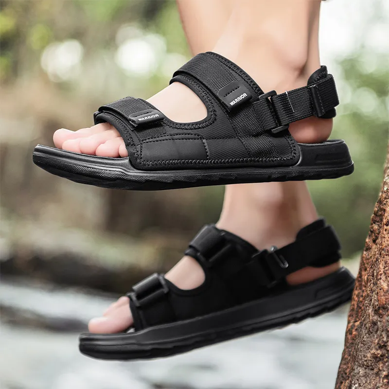 Warrior Beach Sandals Men's Black-6
