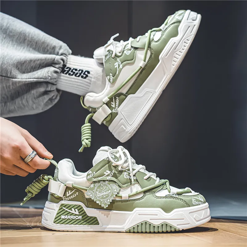 WARRIOR Skateboard Shoes Unisex Low Top White-9
