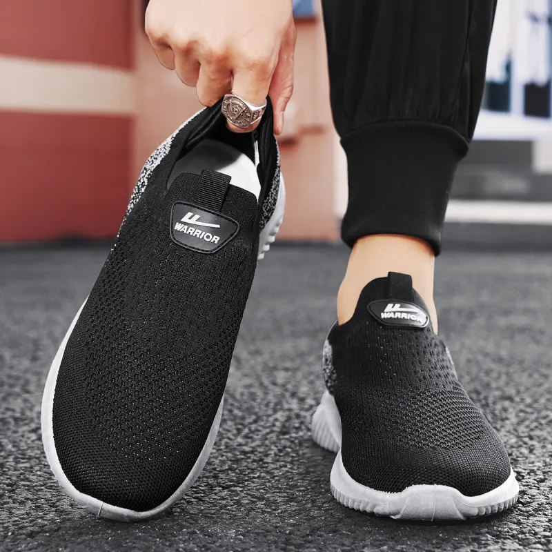 Warrior Shock Absorbing, Non Slip, Wear Resistant, Breathable And Lightweight Low Top Outdoor Shoes Men's Black-11