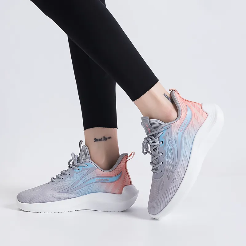 WARRIOR Running Shoes Women's Low Top Orange-2