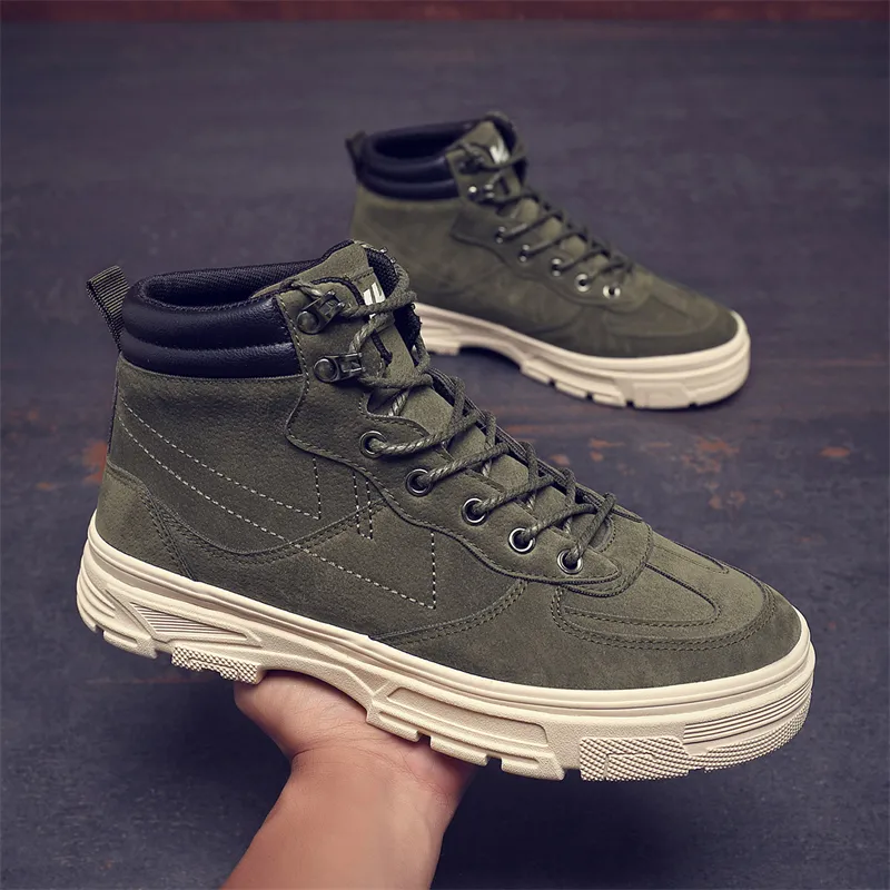 Warrior Ankle Length Martin Boot Men's Dark Green-6