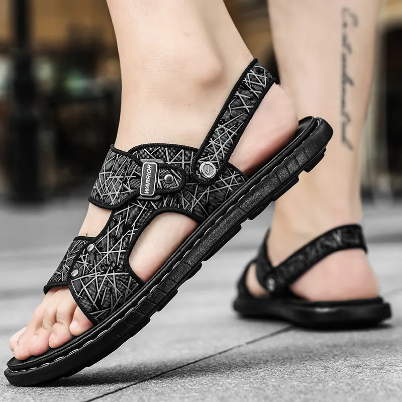 Warrior Casual Chef Shoes Beach Sandals Men's Gray-10