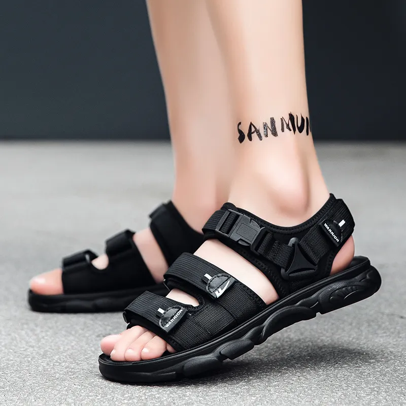 Warrior Beach Sandals Men's Black-4