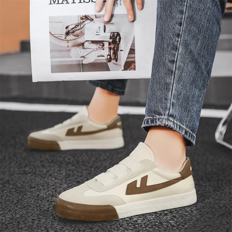 Warrior Breathable And Lightweight Low Top Canvas Shoes Unisex Beige Brown-6