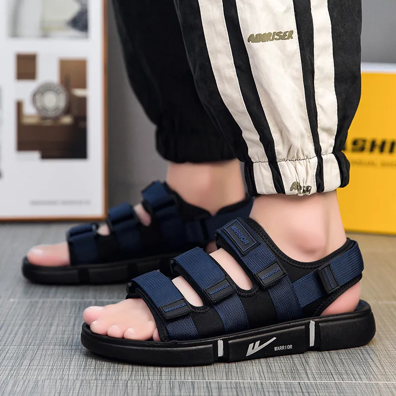 Warrior Beach Sandals Men's Blue Black-6
