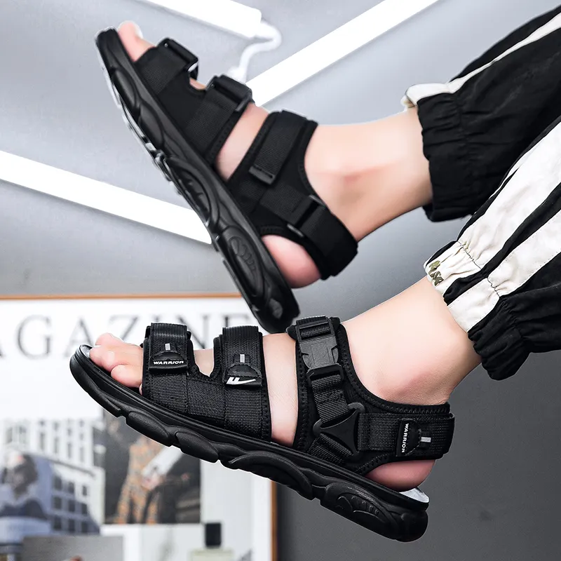 Warrior Beach Sandals Men's Black-11