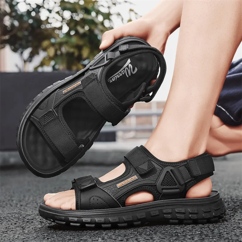 Warrior Beach Sandals Men's Black-5