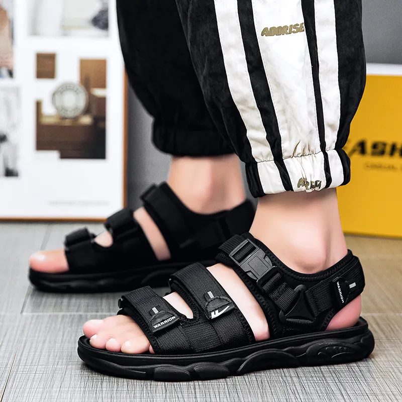 Warrior Beach Sandals Men's Black-7