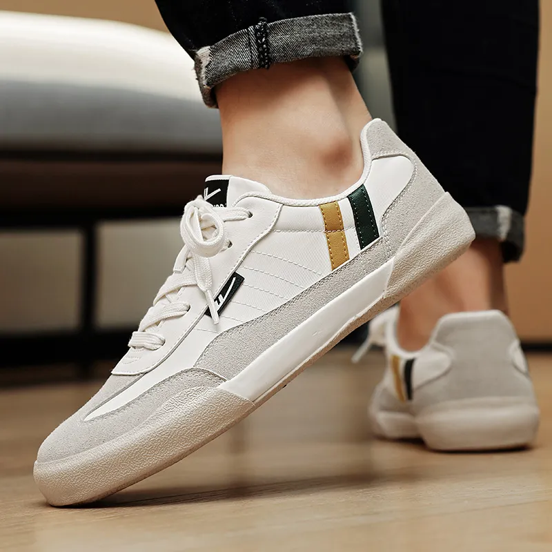 WARRIOR Canvas Shoes Unisex Low Top Gray/Green-6