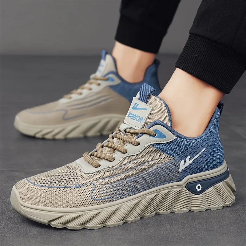 WARRIOR Running Shoes Men Low Top-6