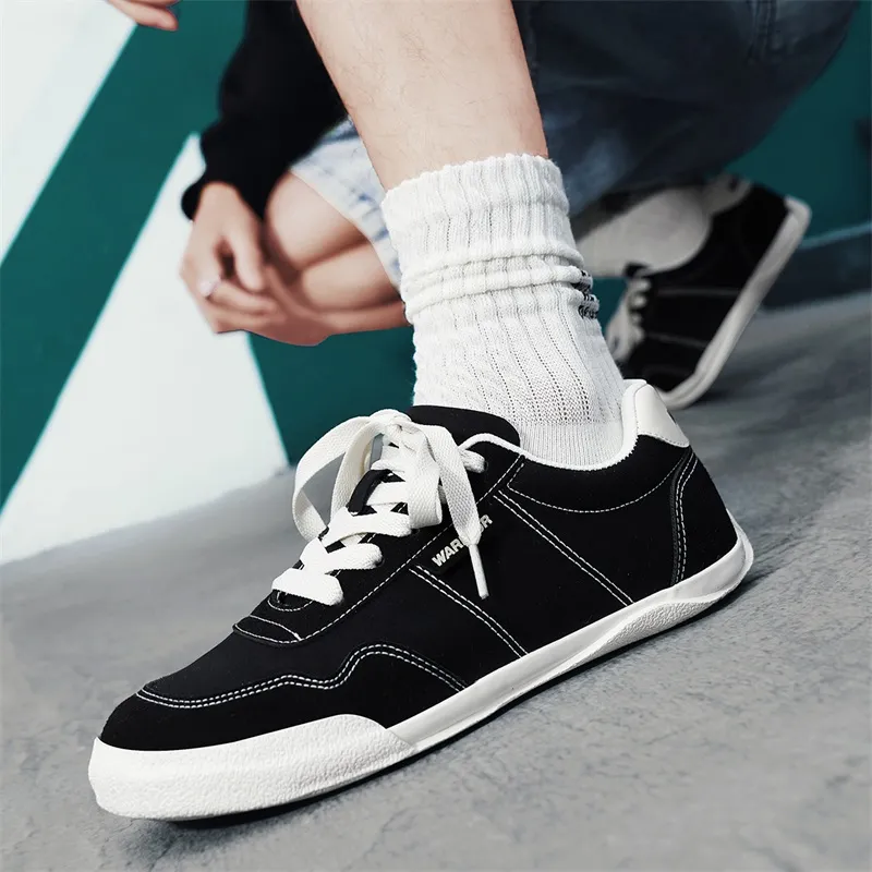 Warrior Wear resistant, Lightweight, Breathable, And Non slip. Low Top Canvas Shoes Unisex Black Rice-8