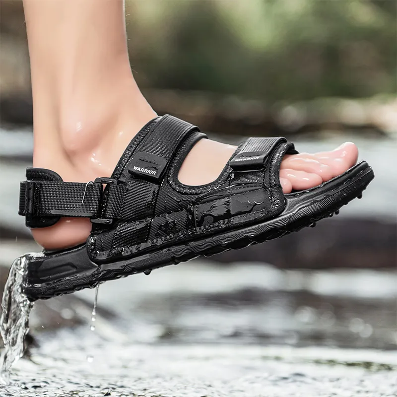 Warrior Beach Sandals Men's Black-7
