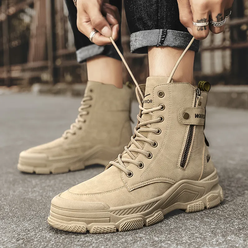 Warrior Short Mid Calf Martin Boot Men's-5