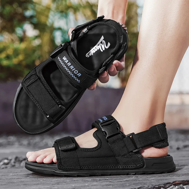 Warrior Beach Sandals Men's Black-5