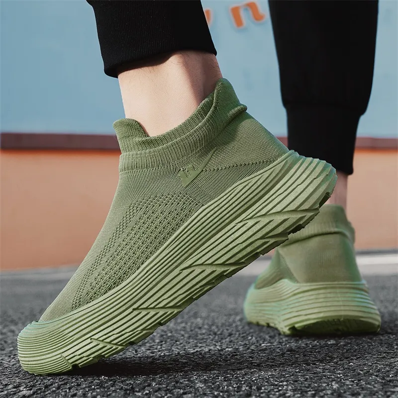 Warrior Cushioning Coverage Wear Resistant Lightweight Breathable Slip Resistant Low Top Casual Shoes Men's Army Green-7