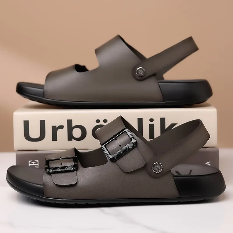 AOKANG Beach Sandals Men Khaki-9
