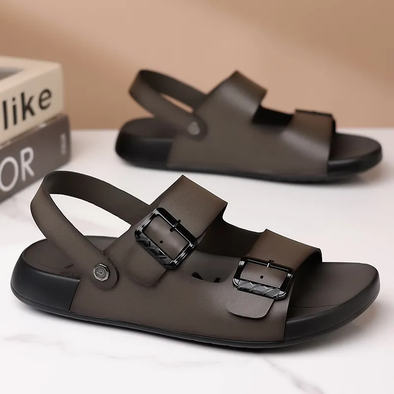 AOKANG Beach Sandals Men Khaki-8