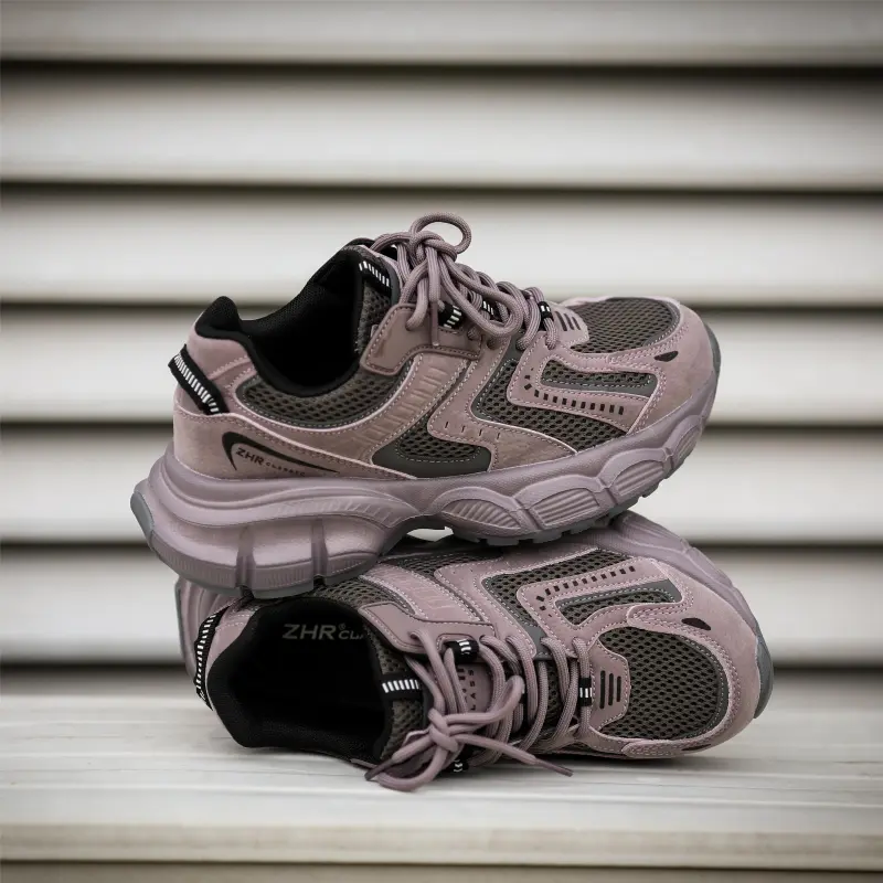 DEFINE CHOICE Cushioning Height Increasing Abrasion Resistant Slip Resistant Low Top Chunky Sneakers Women's-26