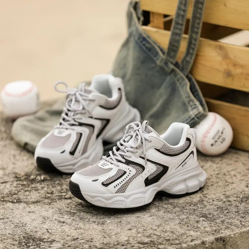 DEFINE CHOICE Cushioning Height Increasing Abrasion Resistant Slip Resistant Low Top Chunky Sneakers Women's-17