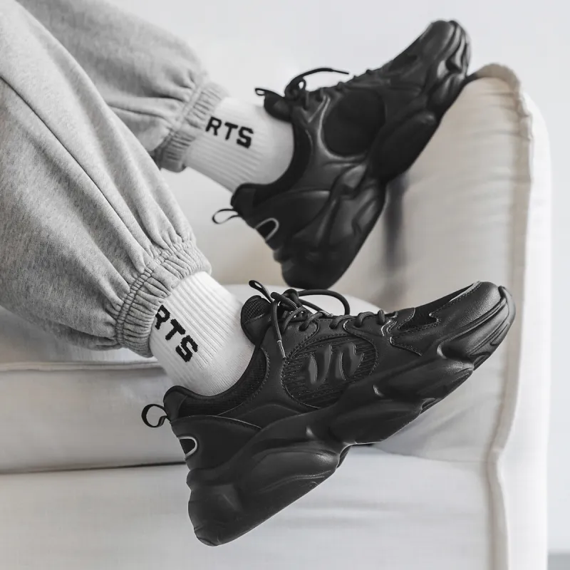 DEFINE CHOICE Cushioning, Slip Resistant, Abrasion Resistant, Height Increasing Low Top Chunky Sneakers Unisex-5
