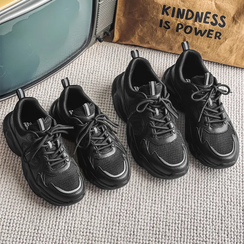 DEFINE CHOICE Cushioning, Slip Resistant, Abrasion Resistant, Height Increasing Low Top Chunky Sneakers Unisex-6