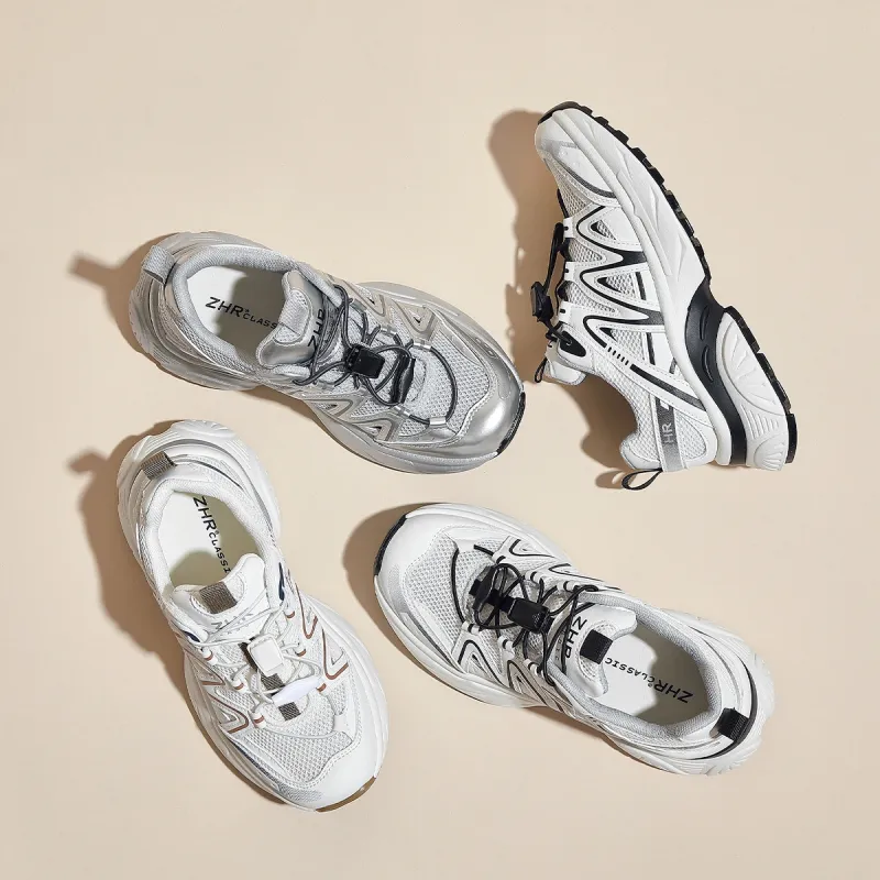 DEFINE CHOICE Breathable Coverage Low Top Chunky Sneakers Women's-5
